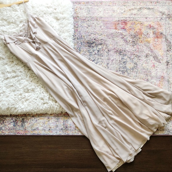 Hayley Paige Dresses & Skirts - Hayley Paige | Candlelight Ruffle Chiffon Gown 14